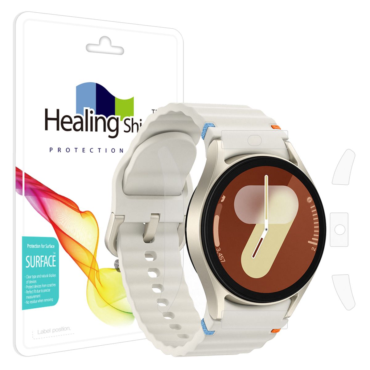 힐링쉴드(HEALINGSHIELD) 갤럭시워치7 40mm 무광 측면테두리필름 2매