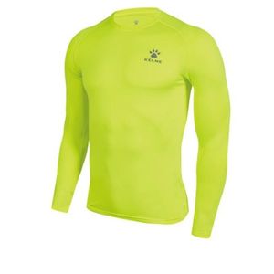 3891113 테크 핏 롱 슬리브 언더레이어(Thin) neon yellow