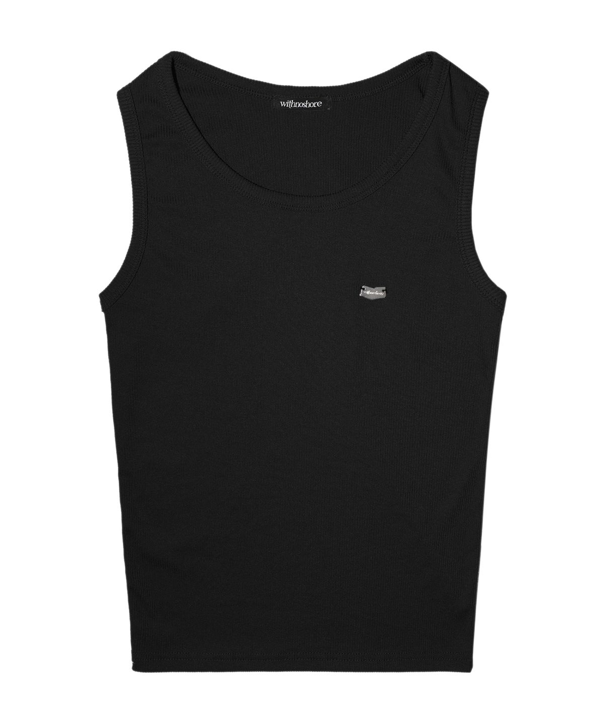 위드노쇼어(WITHNOSHORE) irregular emblem sleeveless