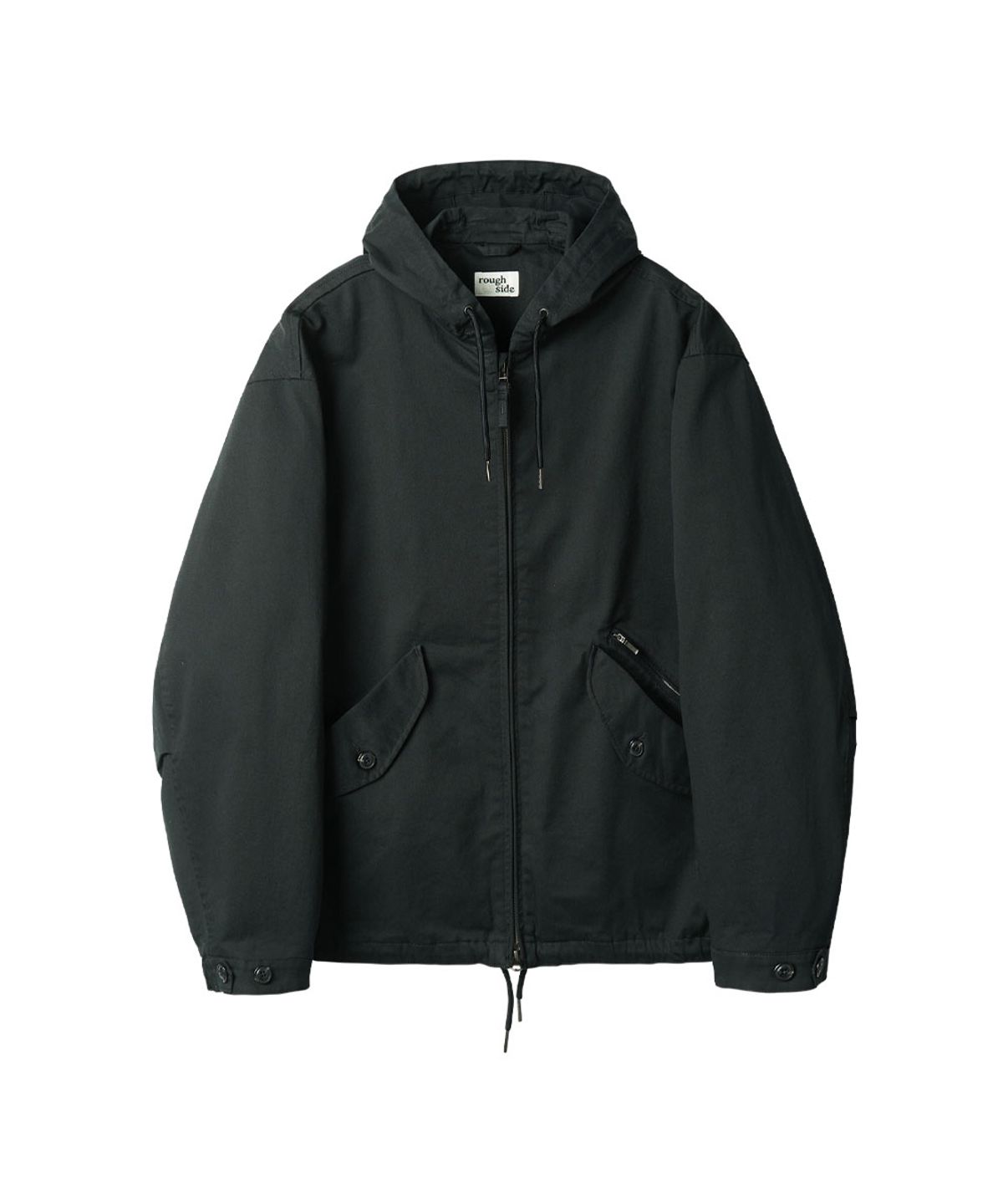 러프사이드(ROUGHSIDE) Hill Parka Ash Black