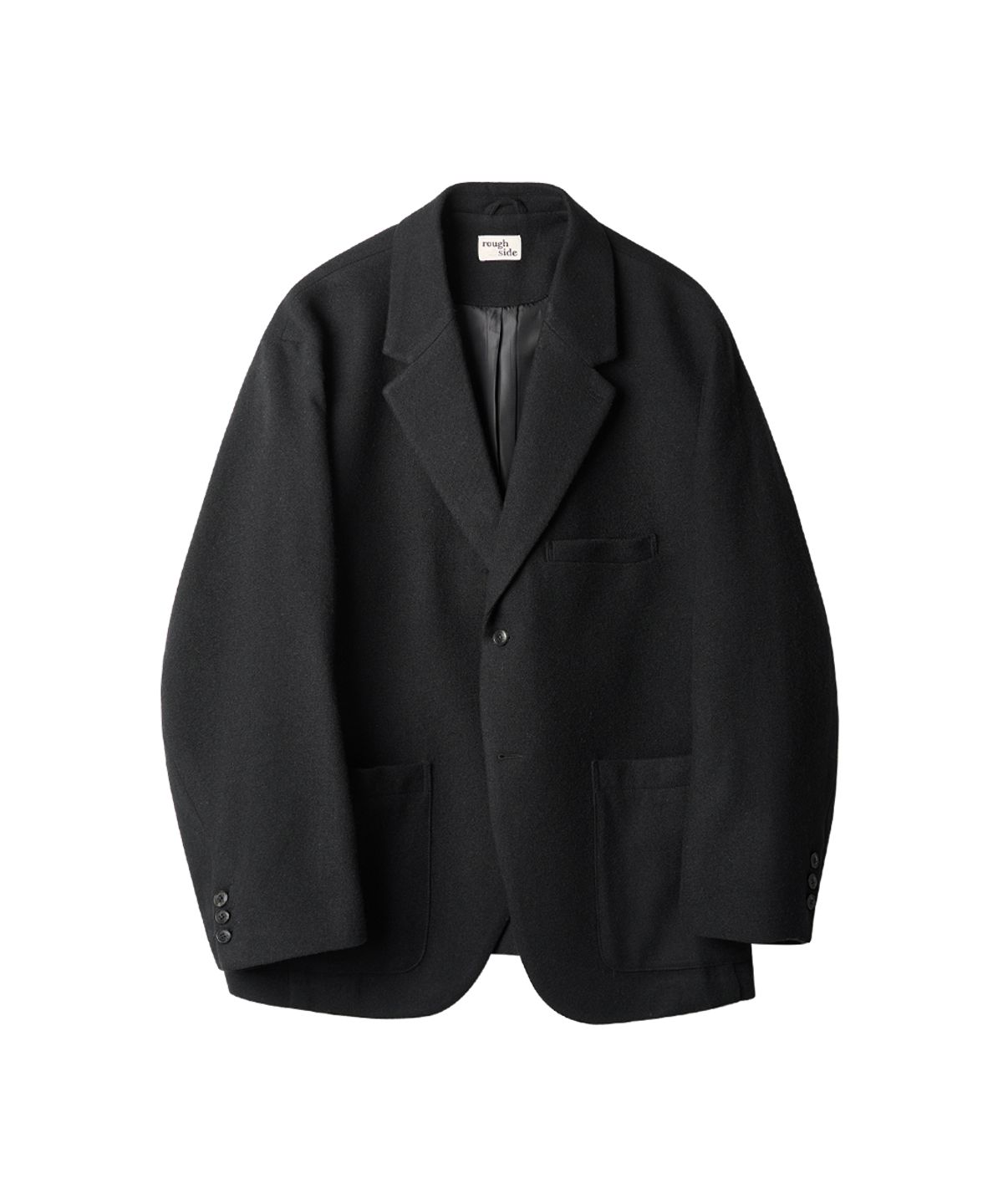 러프사이드(ROUGHSIDE) Reporter Jacket Black