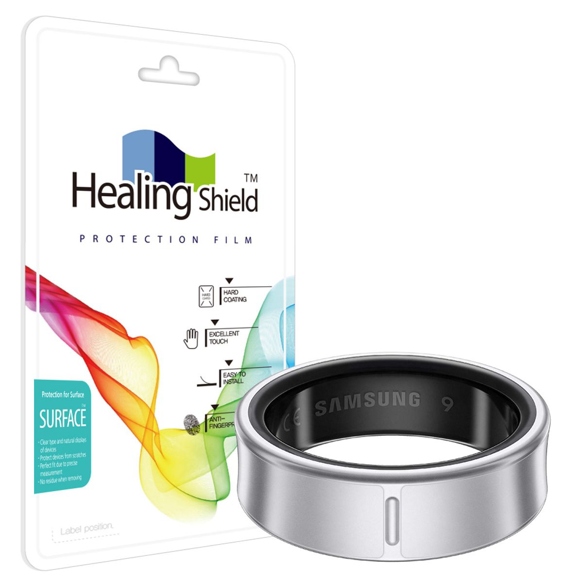 힐링쉴드(HEALINGSHIELD) 갤럭시 링 무광 외부보호필름 2세트