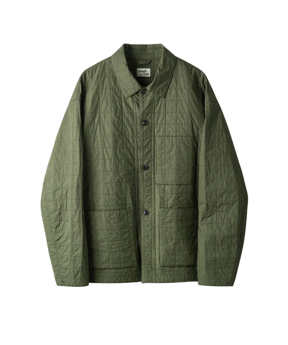 러프사이드(ROUGHSIDE) Quilted Comfort Jacket Dark Olive