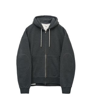 Oversized Zip Up Hoodie Graphite