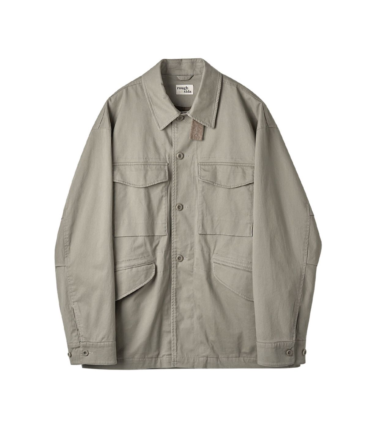 러프사이드(ROUGHSIDE) BDU Jacket Light Grey