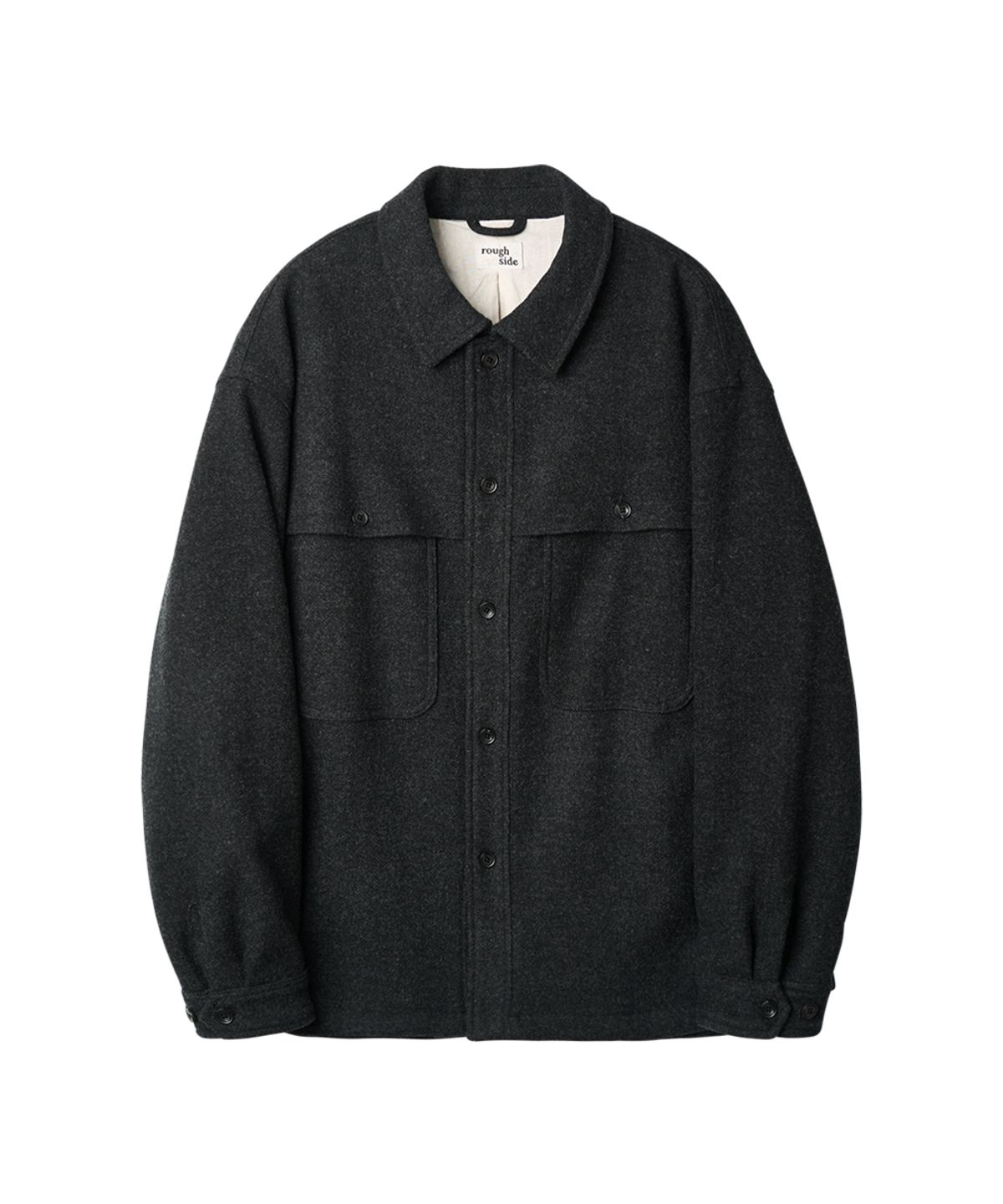 러프사이드(ROUGHSIDE) Wool Field Jacket Charcoal