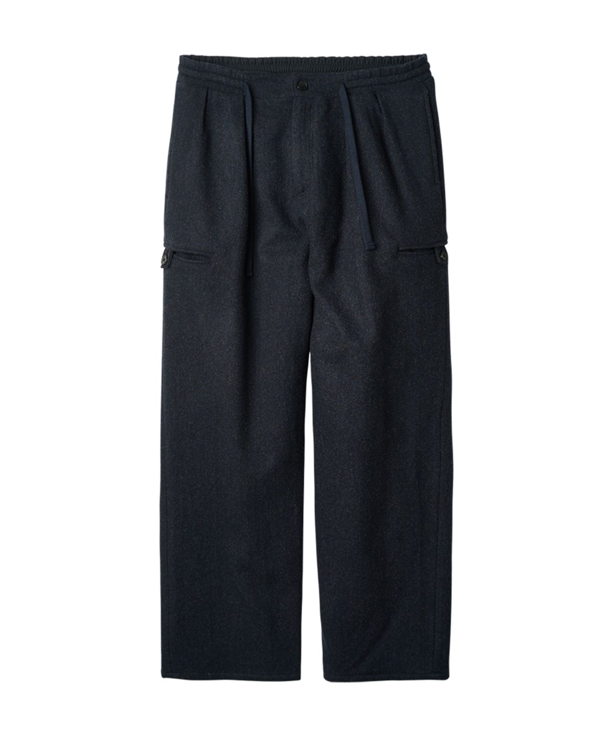 러프사이드(ROUGHSIDE) Wool Field Pants Dark Navy