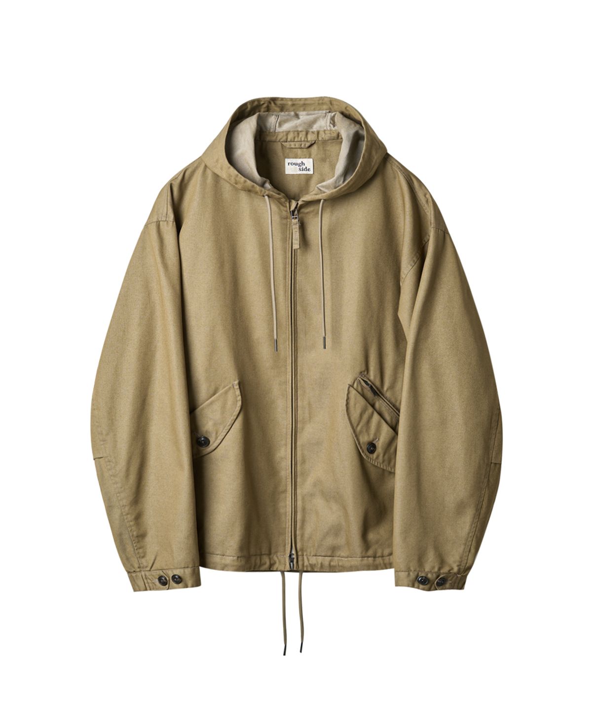 러프사이드(ROUGHSIDE) Hill Parka Beige Denim