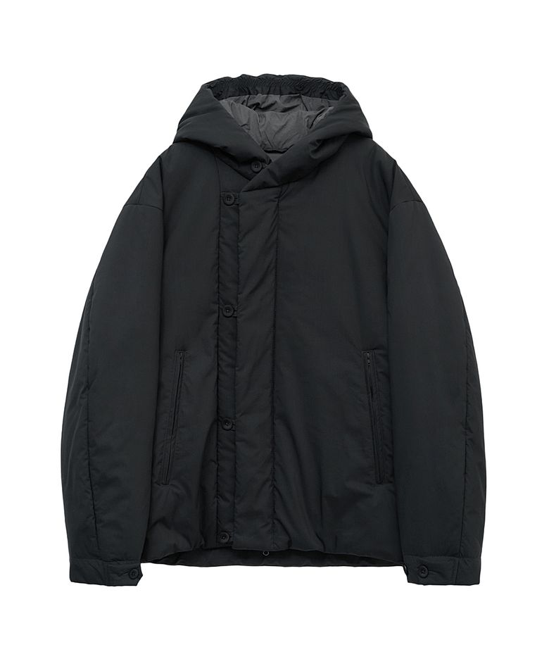 Insulation Hooded Parka Ash Black