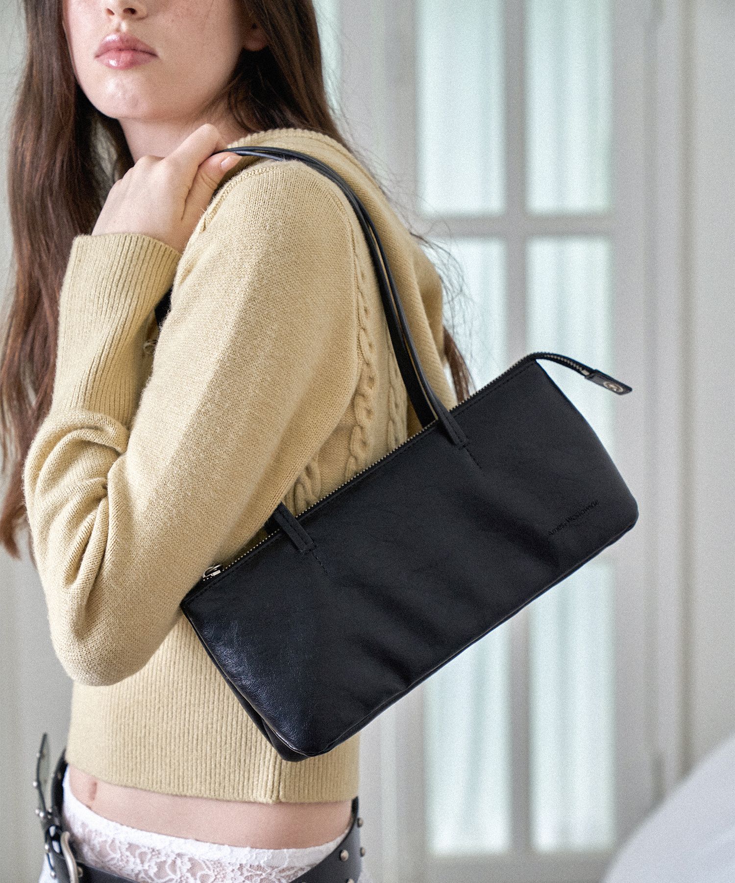 ★AMES-WORLDWIDE★SOFT LEATHER EASY BAG BLACK★正規品/送料込 MUSINSA | AMES-WORLDWIDE SOFT LEATHER EASY BAG BLACK