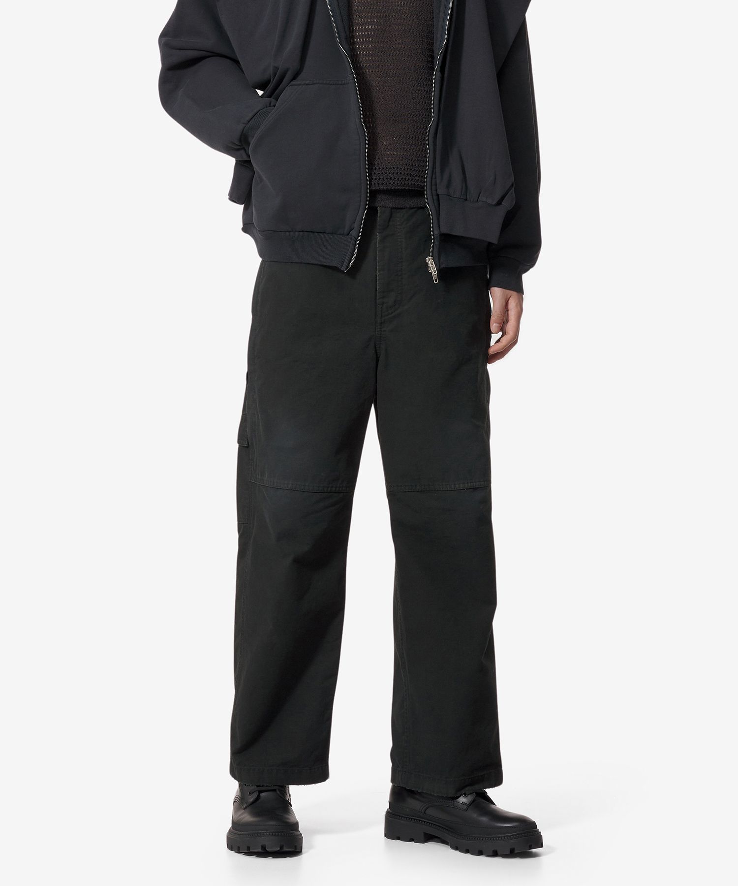 MUSINSA公式 | BALENCIAGA クロップスケーターデニムパンツ - ブラック