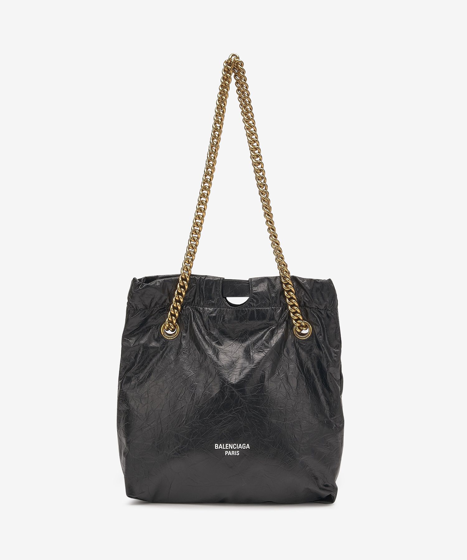 MUSINSA | BALENCIAGA Crush Small Shoulder Bag - Black