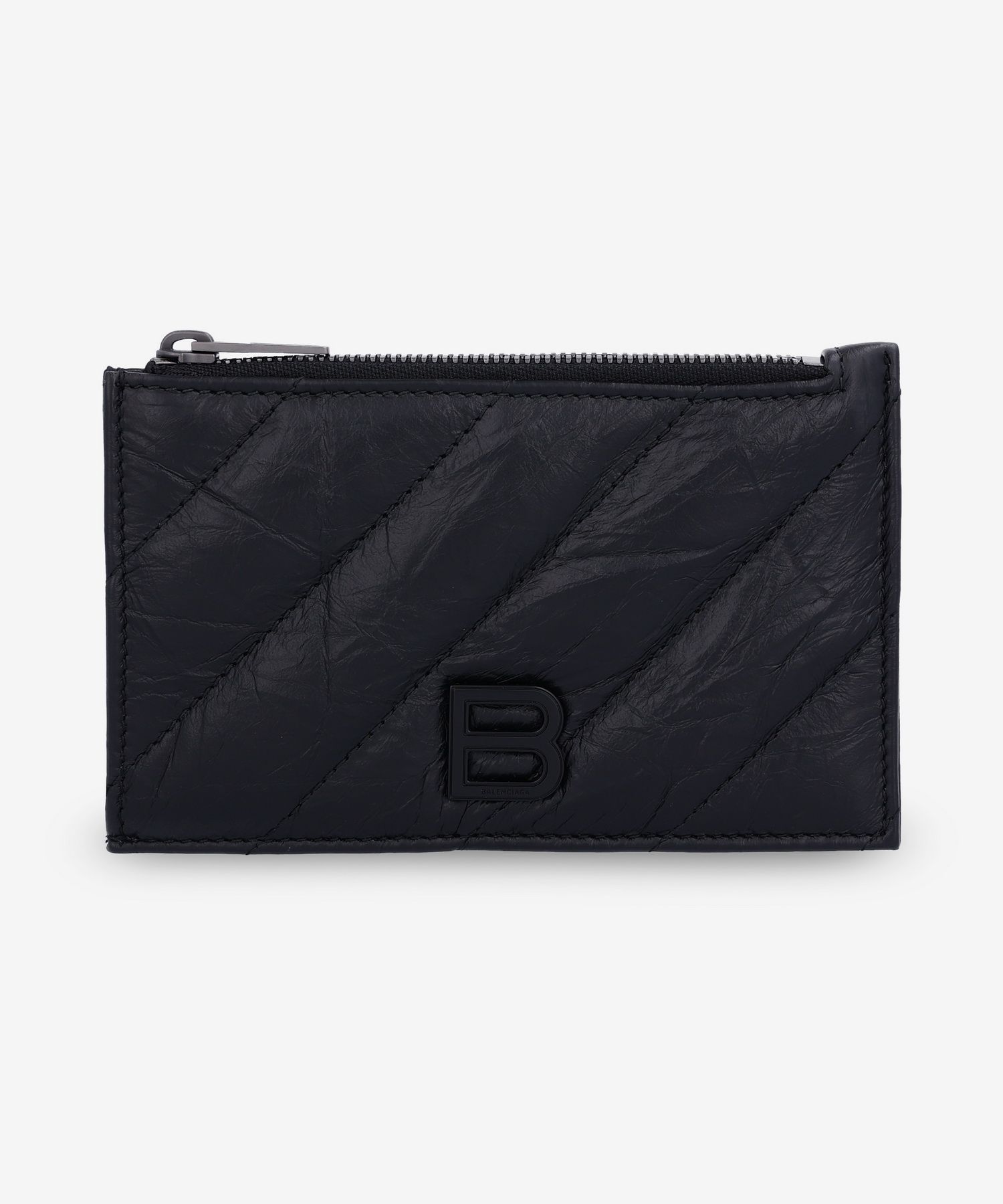 ★BALENCIAGA★ Crush Long Coin Card Holder Black 7664652AA65 Balenciaga Crush Long Coin Card Holder Black | eBay