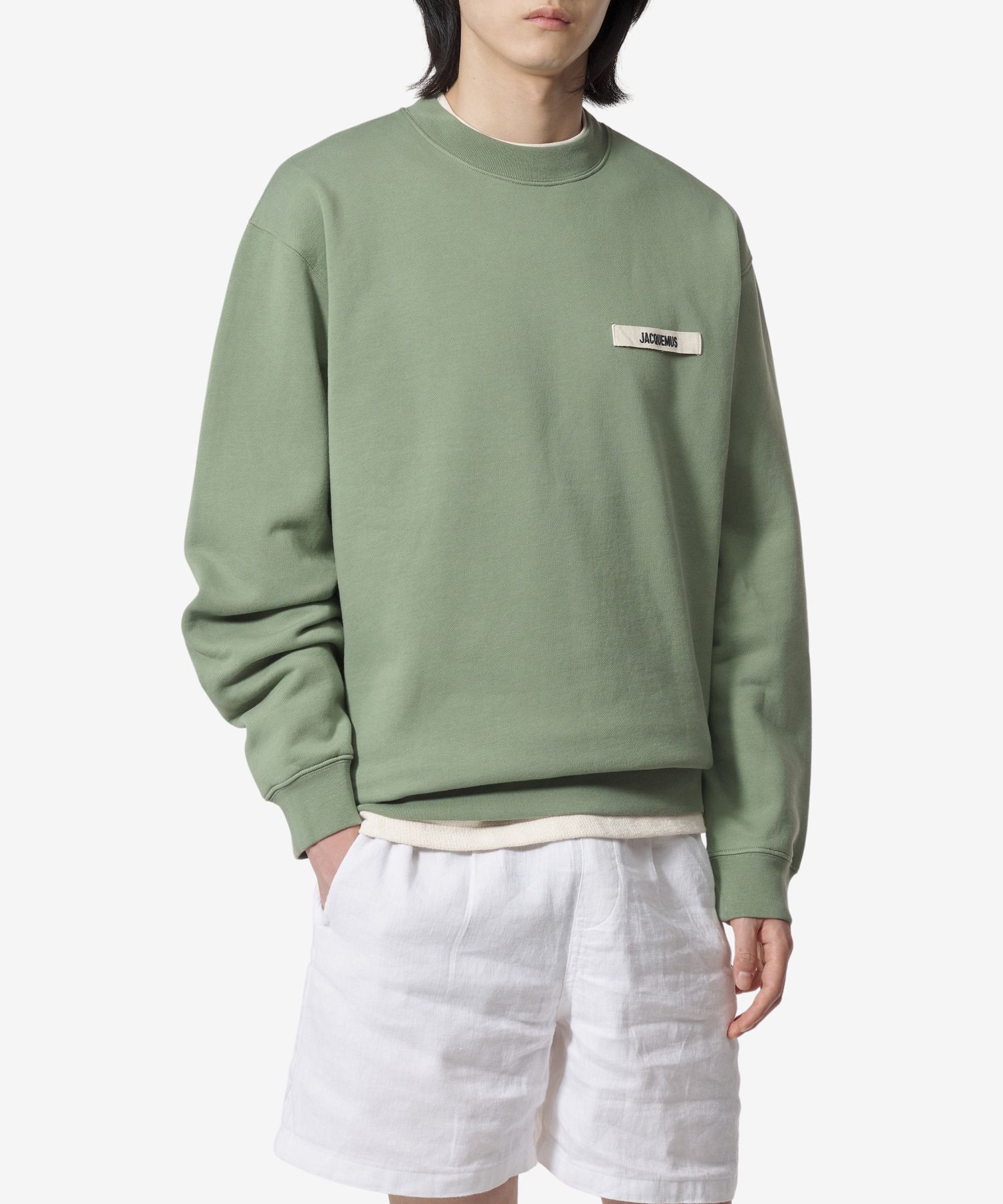 ★JACQUEMUS★ Le Sweat Grosgrain Man to Man Dark Green 245JS Jacquemus - Le Hoodie Zip Gros Grain in Dark Green – Stoy
