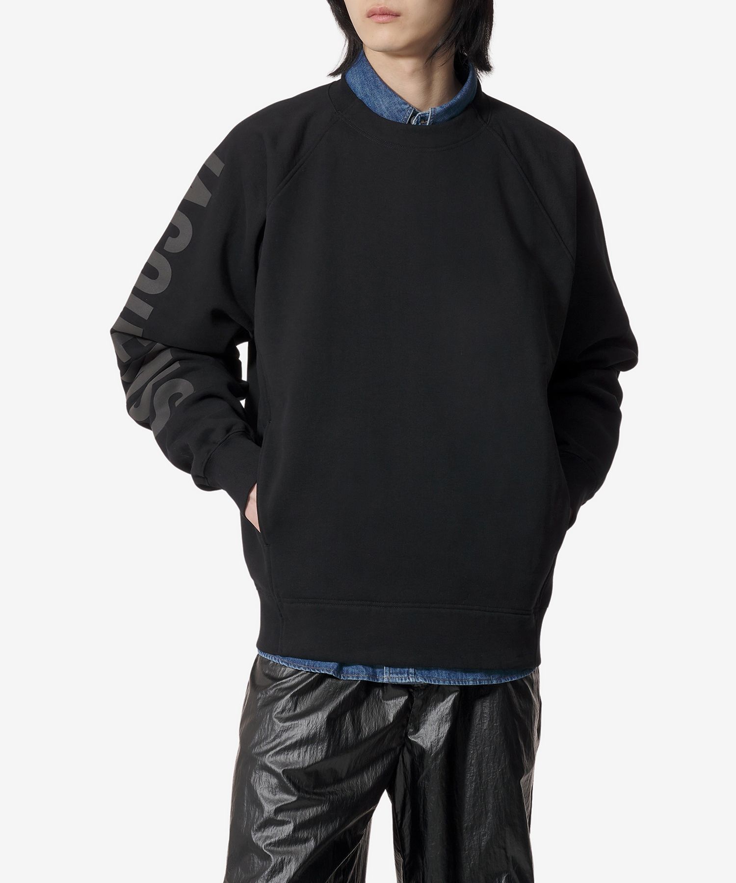 MUSINSA | JACQUEMUS Le Sweatshirt Typo Man to Man - Black