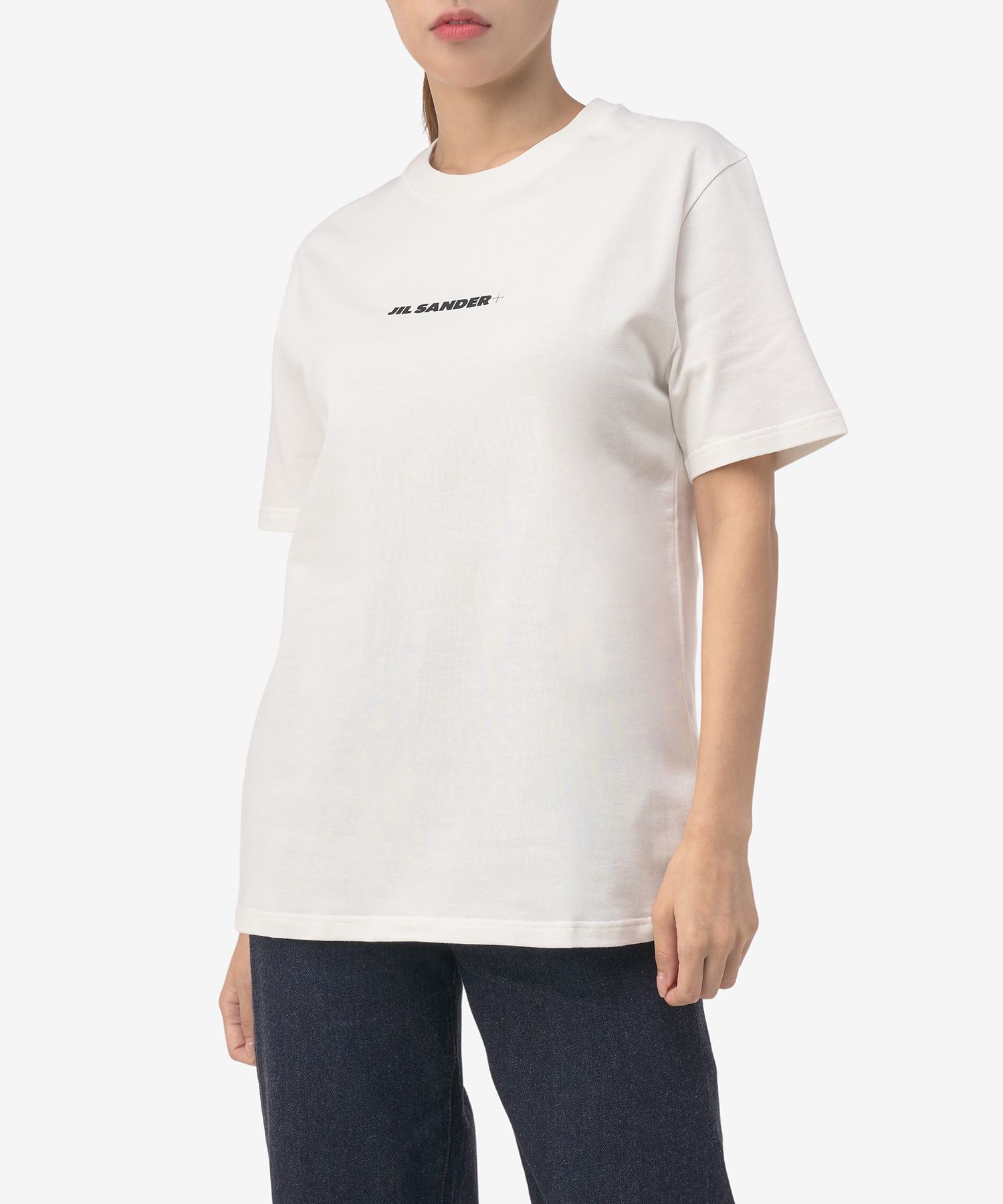 ★Jil Sander★ Logo Cotton Short Sleeve T-Shirt White J40GC0 J40GC0118J20103_102-8_d1f824fa