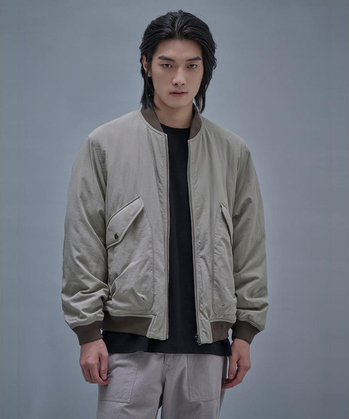 시프트지(SHIFT.G) Reversible Aviator Jumper Beige