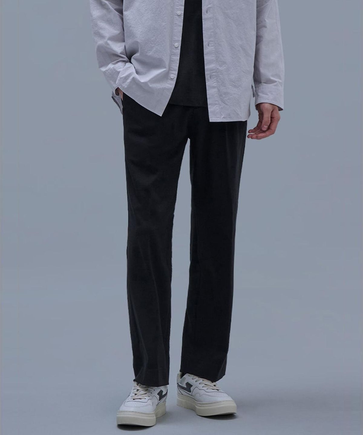 시프트지(SHIFT.G) Ordinary OneTuck Slacks Black