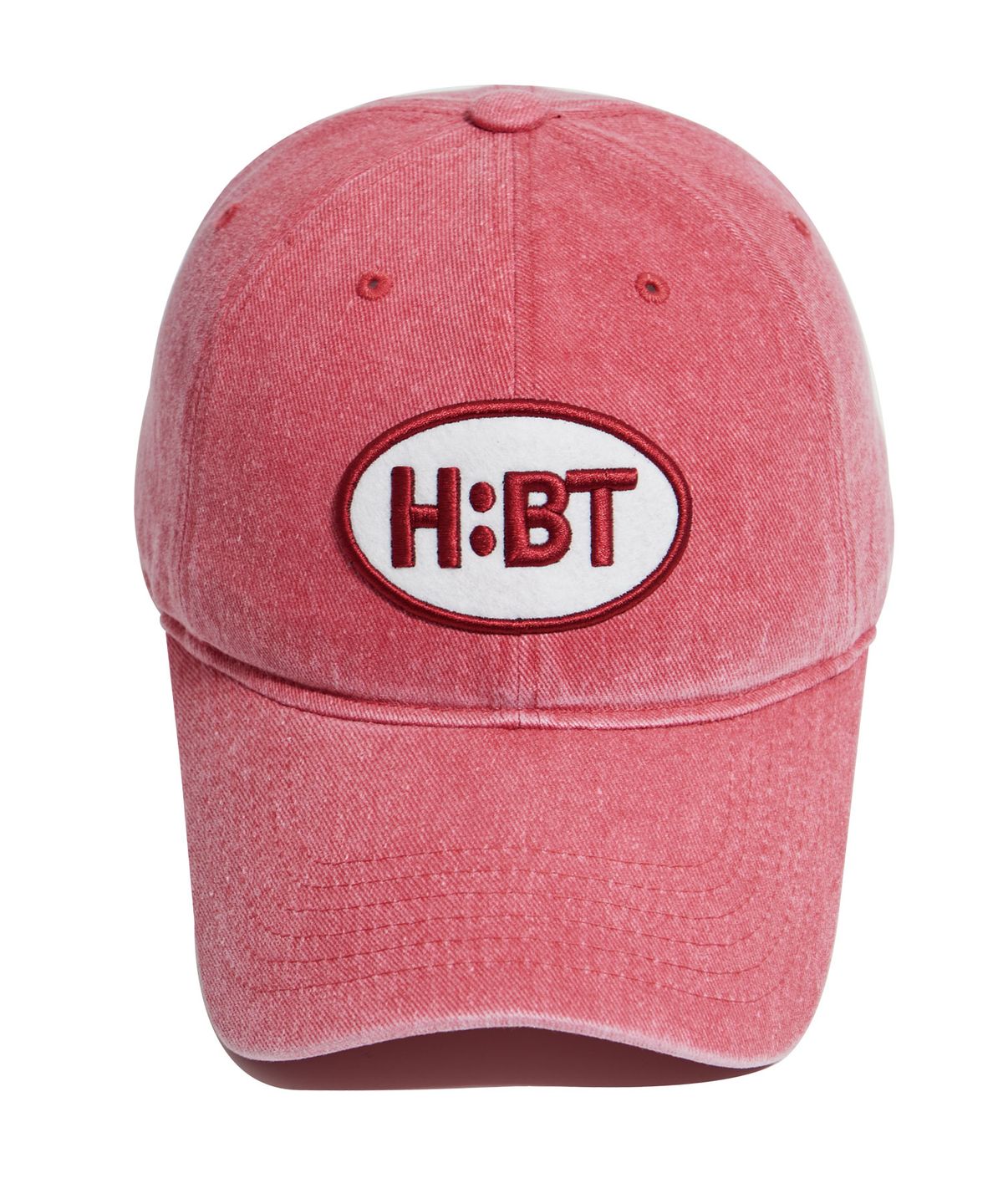 헤베렛(HEBERET) HBT 캐쥬얼 패치 피그먼트 워싱 볼캡-체리핑크
