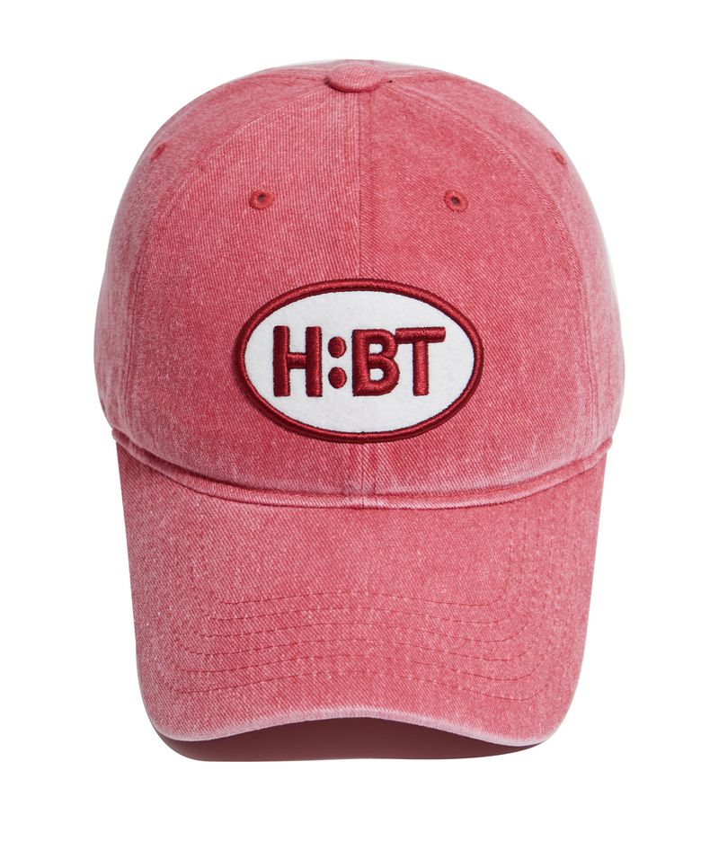 HBT 캐쥬얼 패치 피그먼트 워싱 볼캡-체리핑크