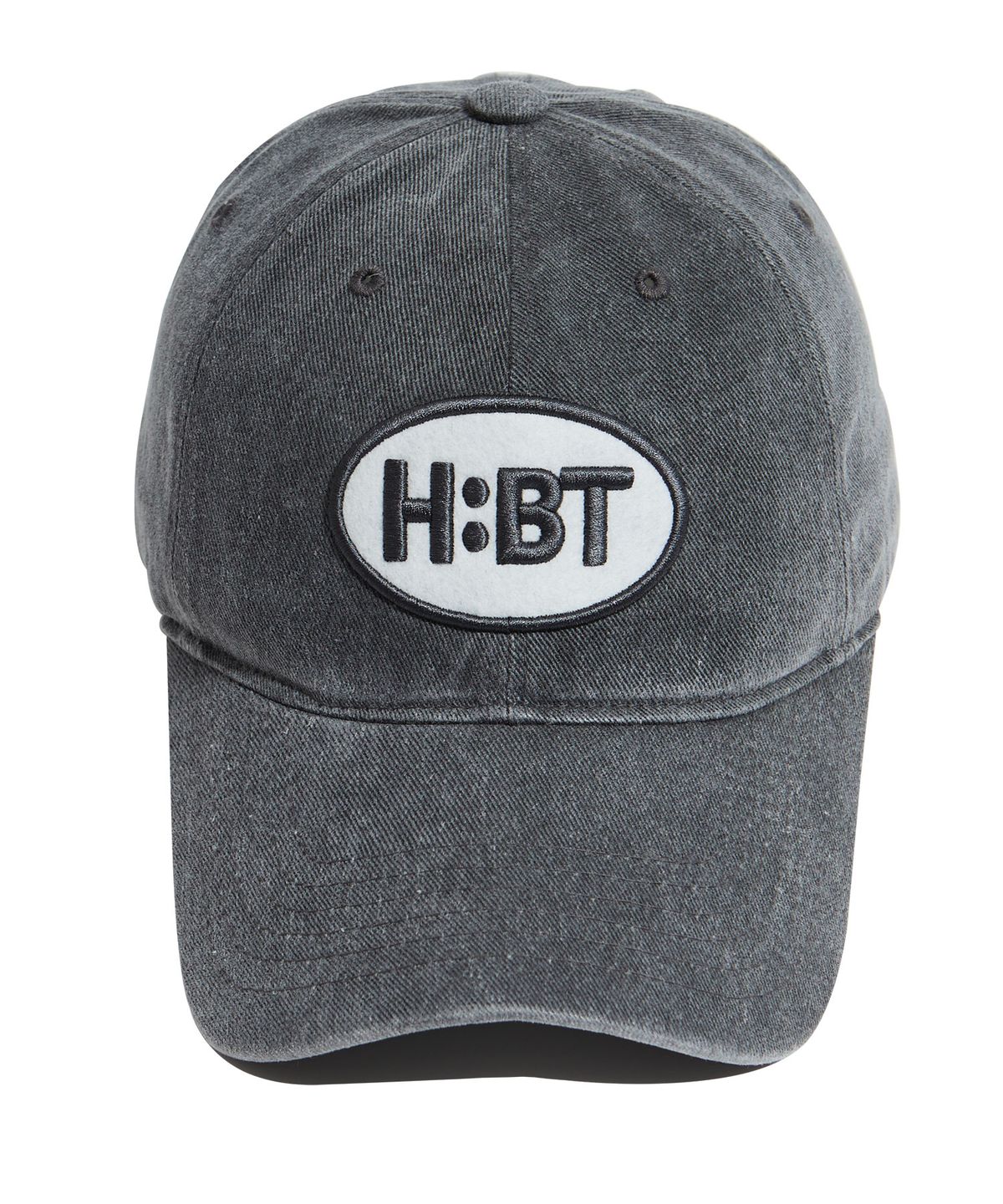 헤베렛(HEBERET) HBT 캐쥬얼 패치 피그먼트 워싱 볼캡-차콜