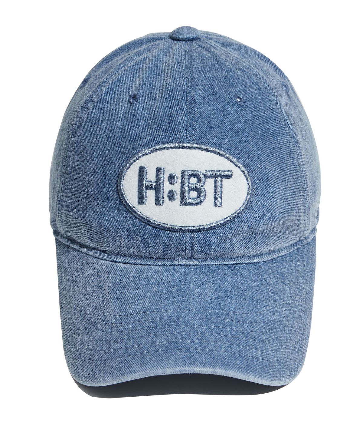 헤베렛(HEBERET) HBT 캐쥬얼 패치 피그먼트 워싱 볼캡-인디고블루