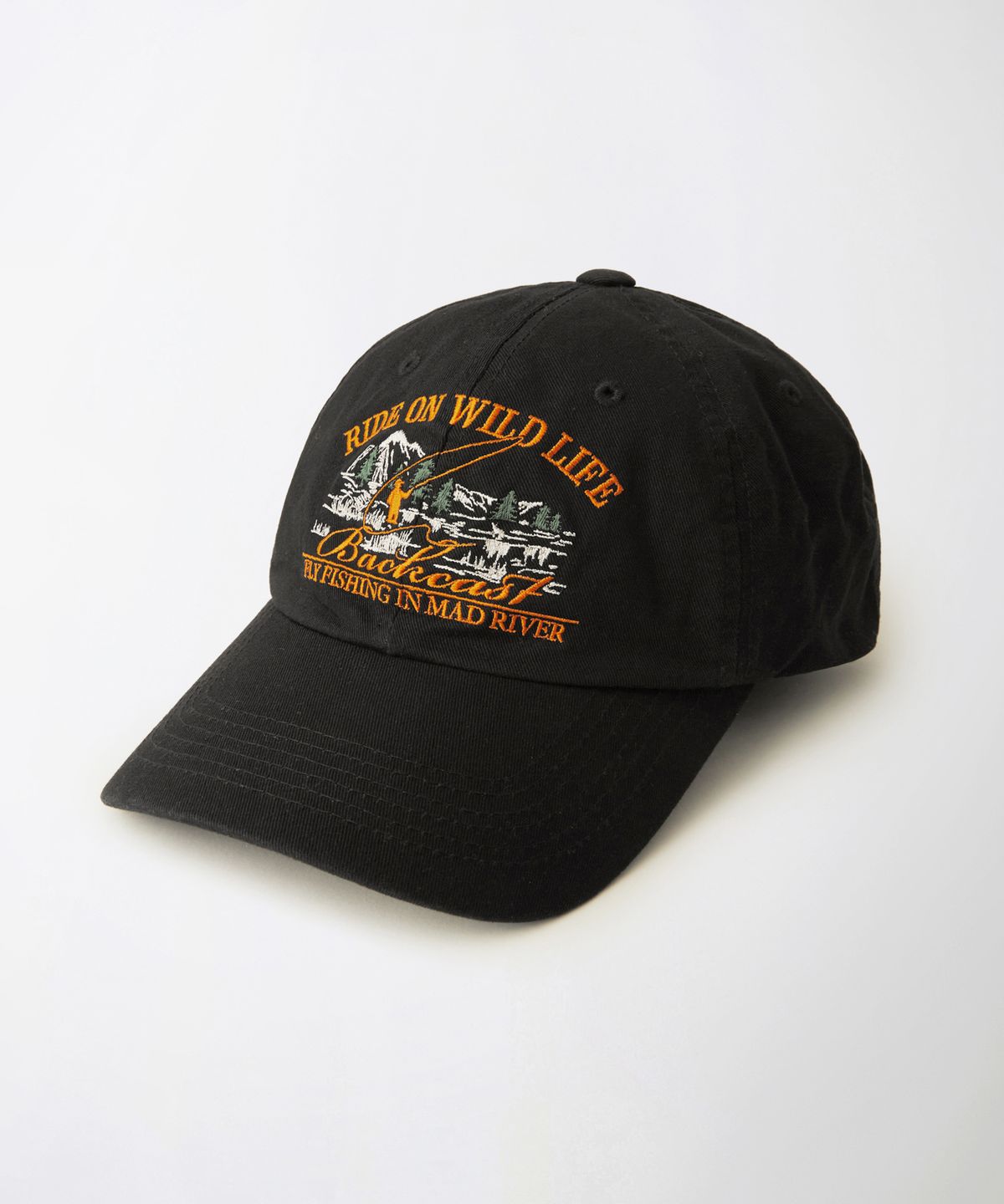 아웃스탠딩(OUTSTANDING) VINTAGE COTTON BALL CAP(BACKCAST)_BLACK
