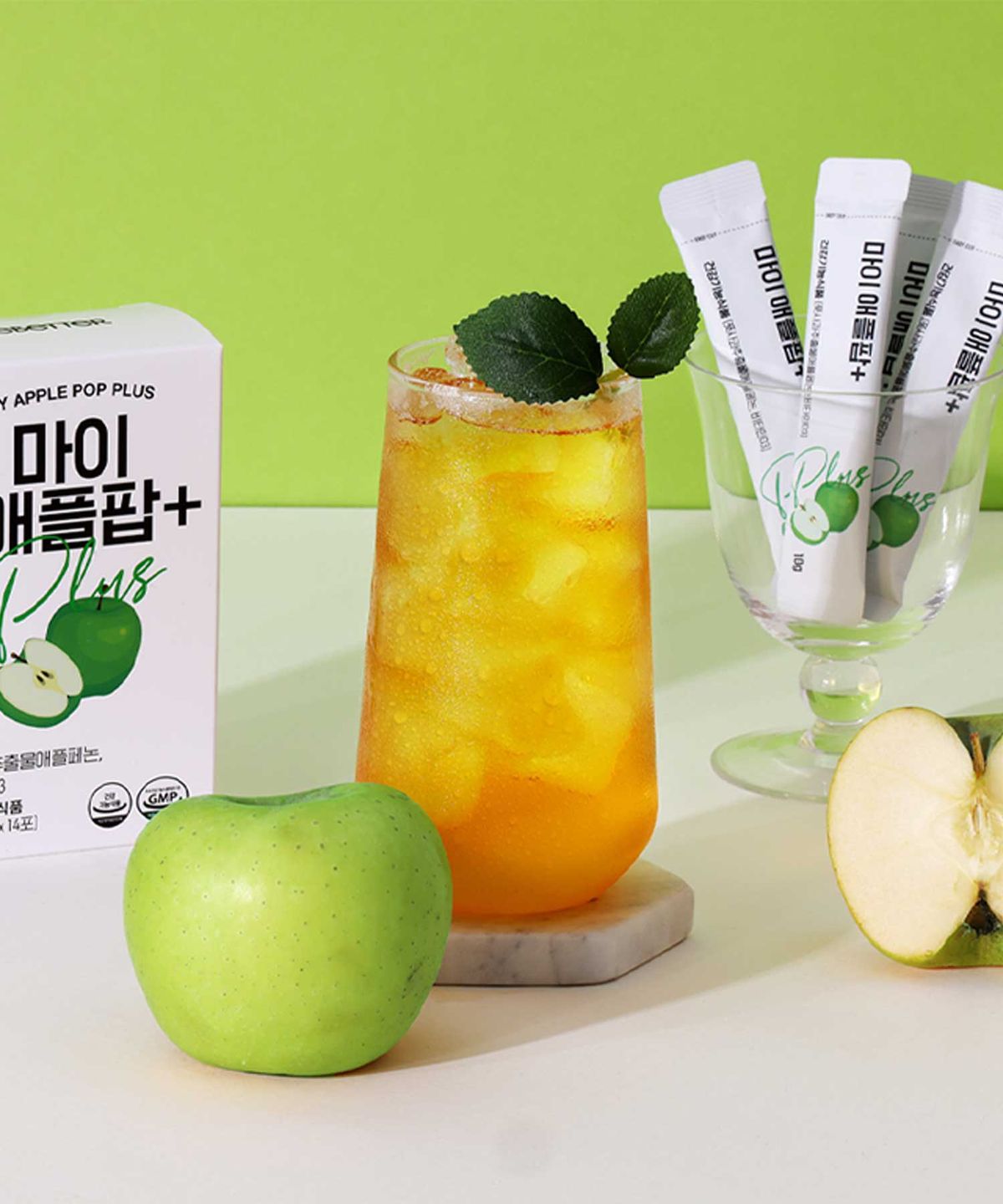 뉴베러(NUEBETTER) 마이 애플팝+ 풋사과맛 애플페논 다이어트 14포(140g) x 1박스
