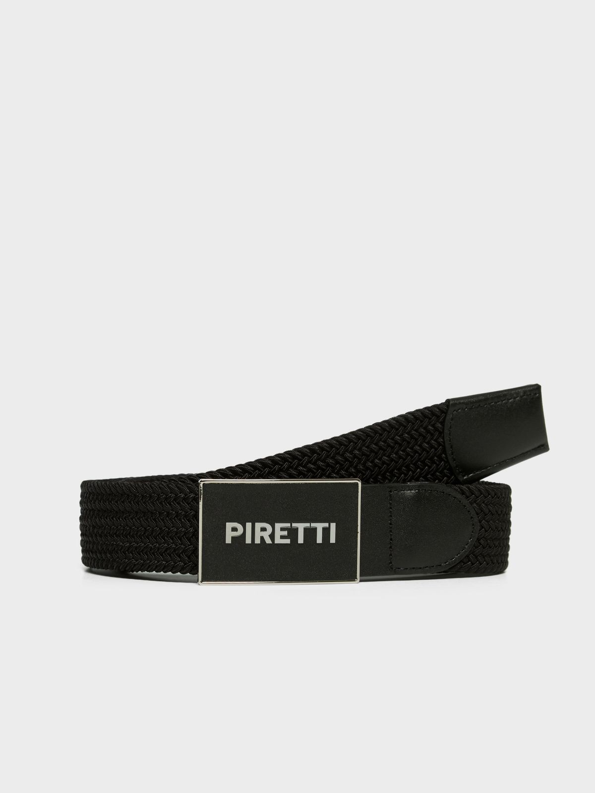 피레티(PIRETTI) 이태리 웨빙 후크 벨트_Black