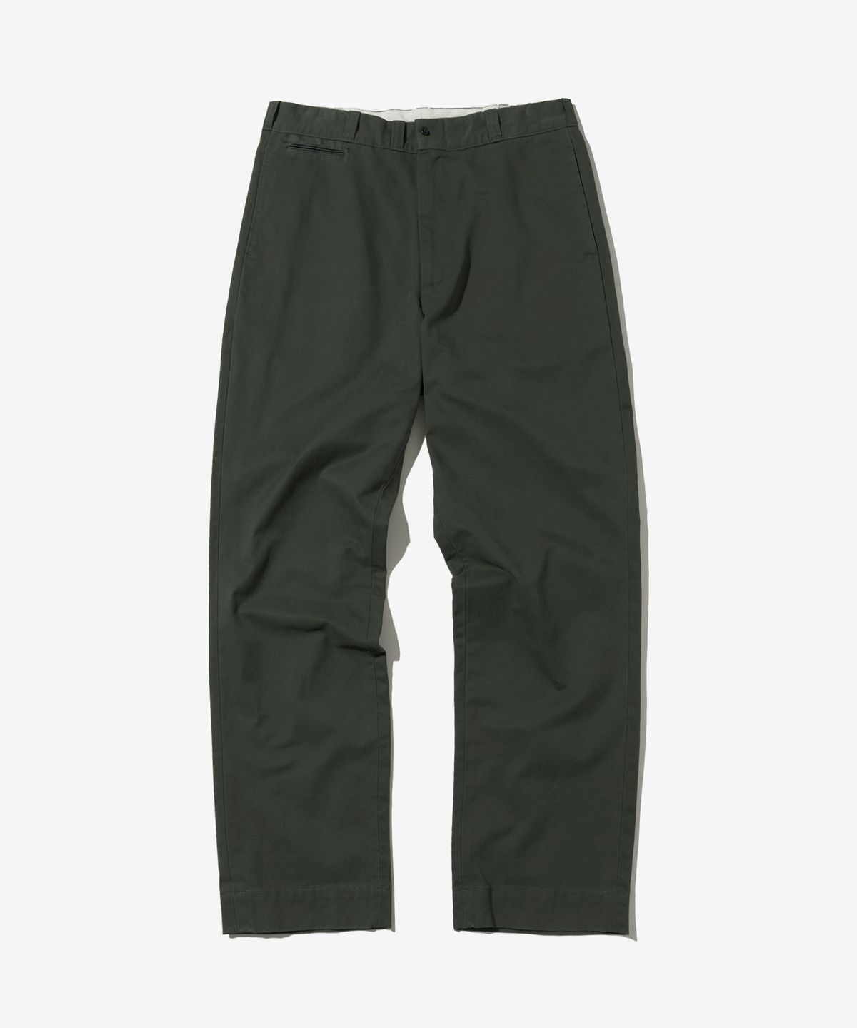 아웃스탠딩(OUTSTANDING) OFFICER CHINO PANTS_D.GREEN