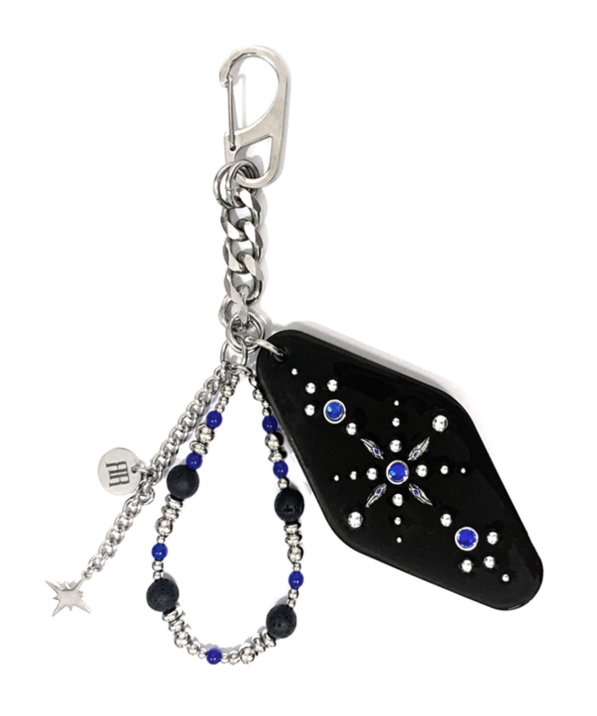라드픽션(RAD FICTION) MORGAN WESTERN ORNAMENT KEY RING / BLUE&BLACK