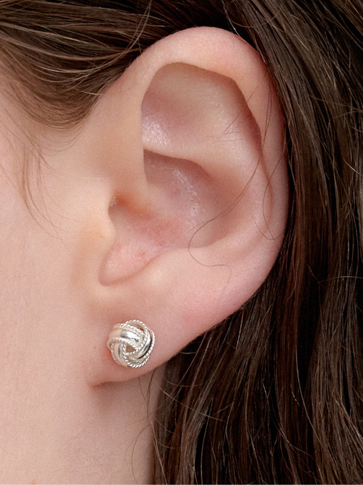 오블라(OVLA) (SILVER 925) vintage ball frame earring JE042