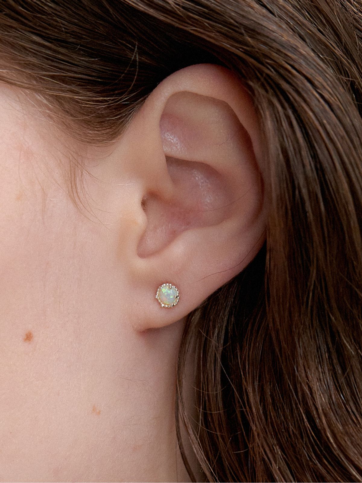 오블라(OVLA) (SILVER 925) vintage opal earring JE043