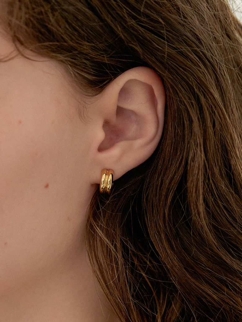 TWO LINE EARRING_2COLOR JE045