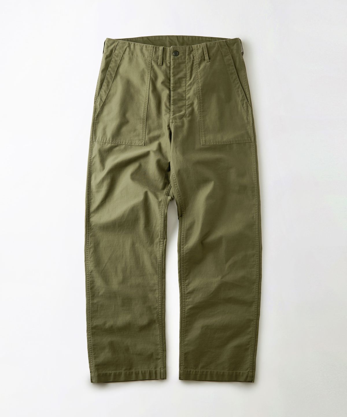 아웃스탠딩(OUTSTANDING) BACK SATIN FATIGUE PANTS(ORIGINAL FIT)_WASHED OLIVE