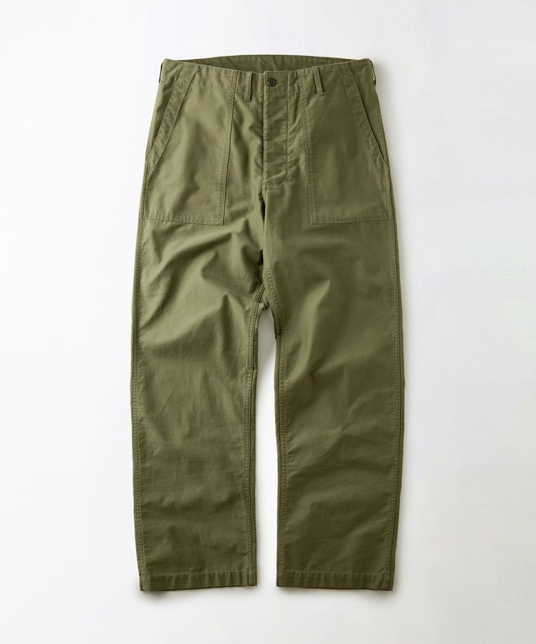 BACK SATIN FATIGUE PANTS(ORIGINAL FIT)_WASHED OLIVE