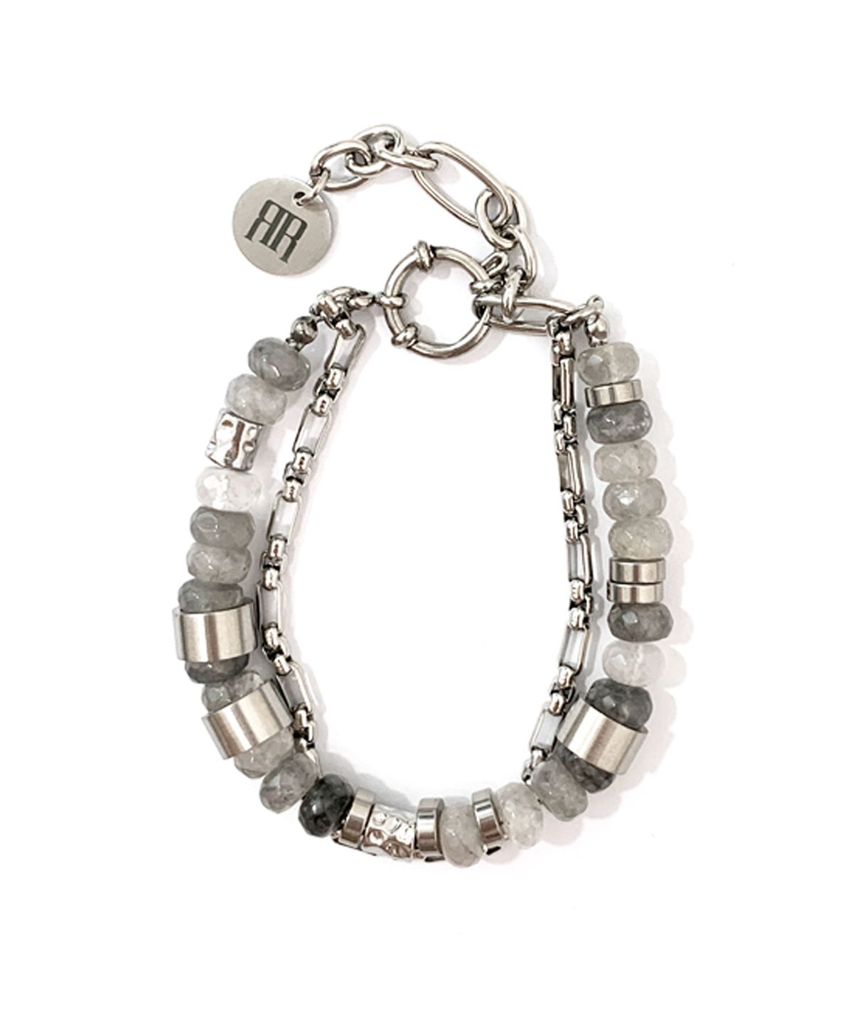 라드픽션(RAD FICTION) DANDEL BOLD GEMSTONE CHAIN BRACELET / MONO STONE