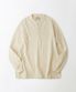 HENLEY NECK LONG SLEEVE TEE_NATURAL