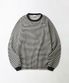 STRIPE CREW NECK LONG SLEEVE TEE_IVORY/NAVY