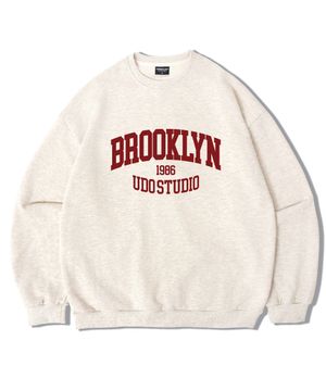 어센틱 릴렉스드 브루클린 맨투맨 스웨트 오트밀