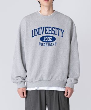 어센틱 릴렉스드 유니버시티 맨투맨 스웨트 그레이