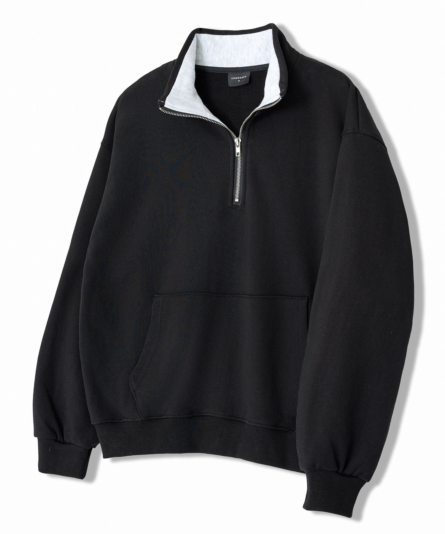 ☆MLB Korea☆ Basic Small Logo Overfit Half Zip Up Man to Ma MUSINSA | UNDEROFF Overfit Half Zip-up Man to Man Sweat Black