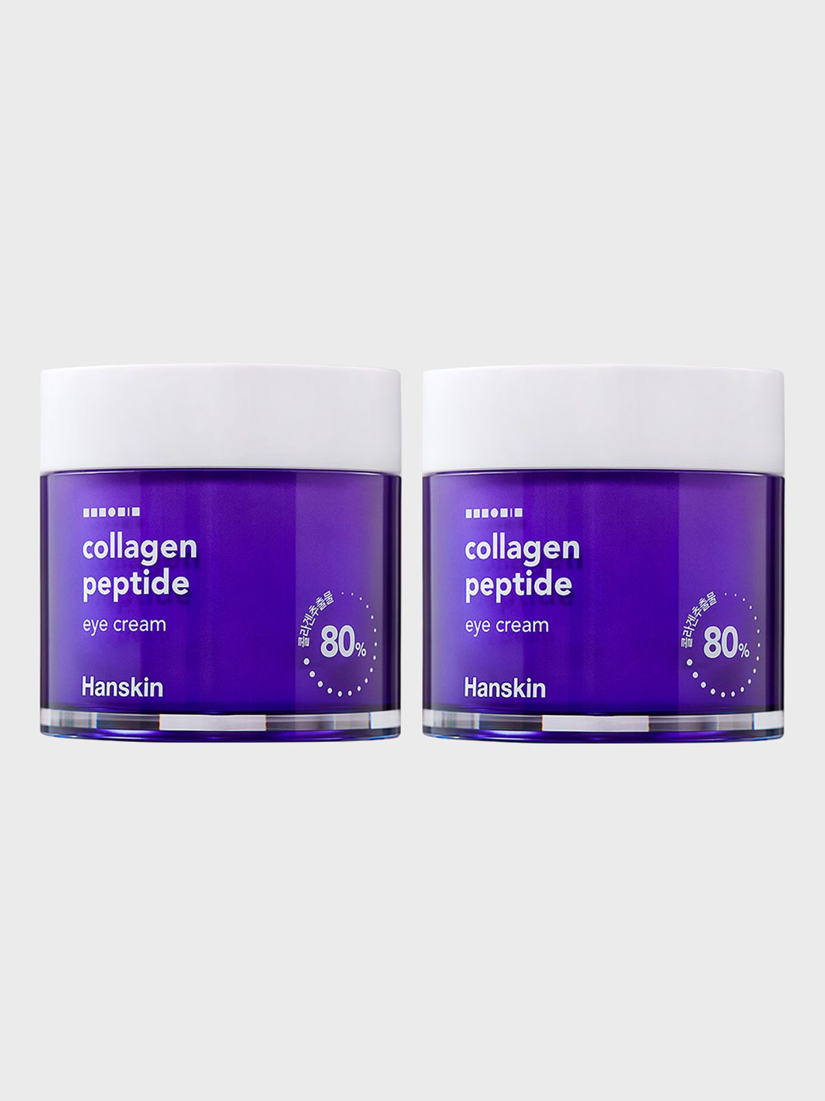 한스킨(HANSKIN) 콜라겐 펩타이드 아이크림 포 페이스 80ml 2개