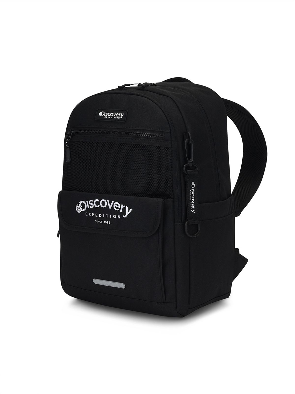 디스커버리 키즈(DISCOVERY KIDS) 키즈 플랩포켓 컬러블럭 백팩 (BLACK)