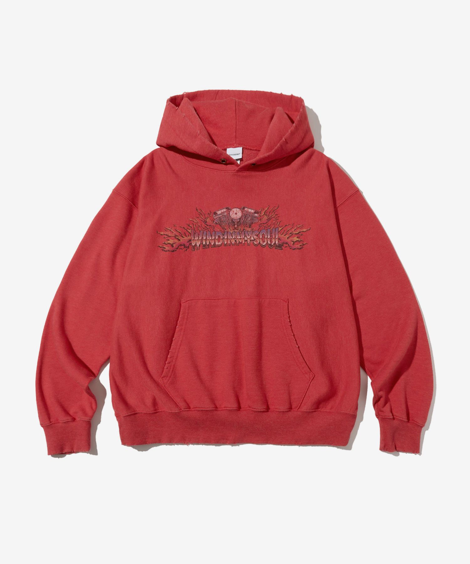 MUSINSA公式 | OUTSTANDING MOT SERIES HOOD SWEAT(WIND IN MY SOUL)_RED