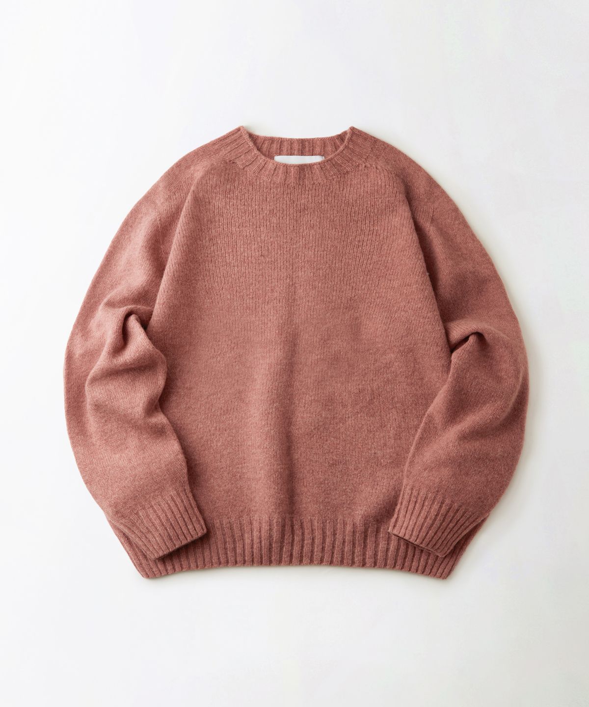 아웃스탠딩(OUTSTANDING) PURE WOOL WHOLEGARMENT KNIT_PINK