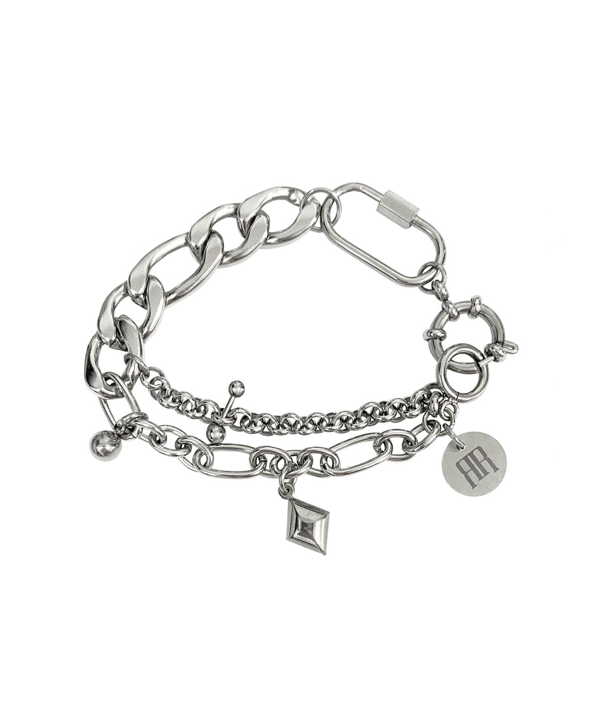 라드픽션(RAD FICTION) PIERRE CHARM CHAIN BRACELET / SILVER
