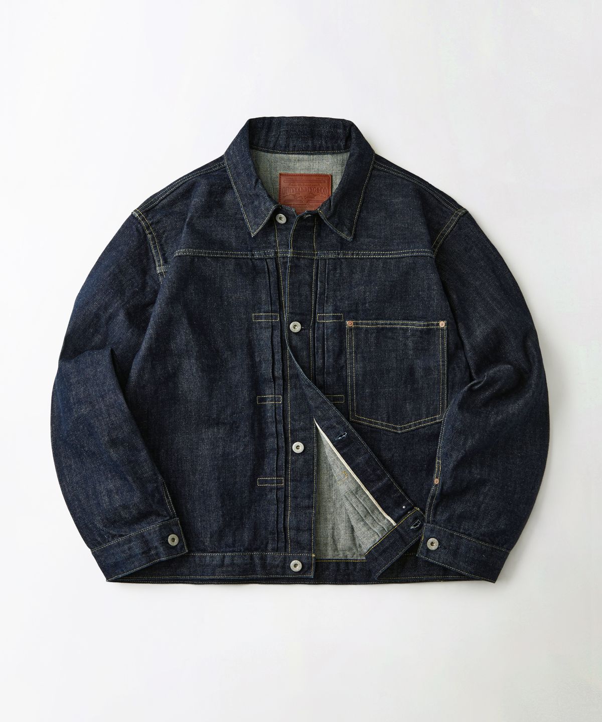 아웃스탠딩(OUTSTANDING) W.W. II SELVEDGE DENIM 1ST JACKET_INDIGO