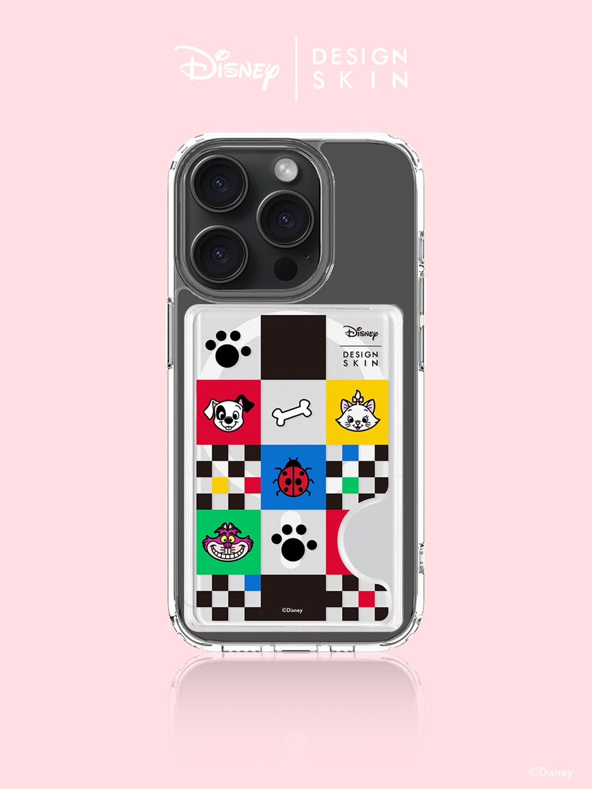 디자인스킨(DESIGNSKIN) 디즈니 맥세이프 카드 포켓 - 믹스 모노그램