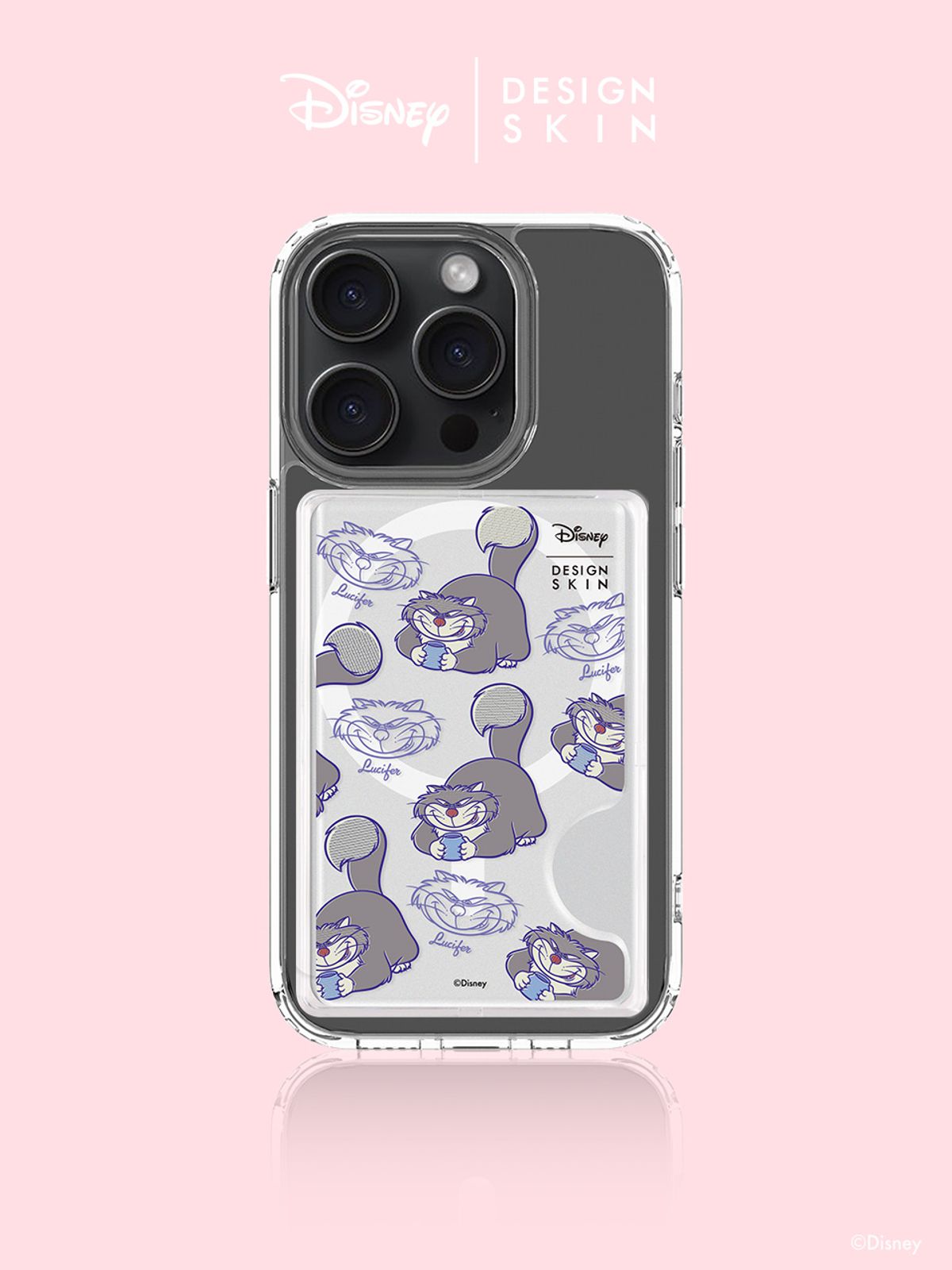 디자인스킨(DESIGNSKIN) 디즈니 맥세이프 카드 포켓 - 스탬프 루시퍼